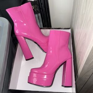 Pink Platform Boots